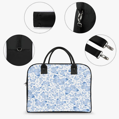 Blue Butterflies Large Travel Handbag