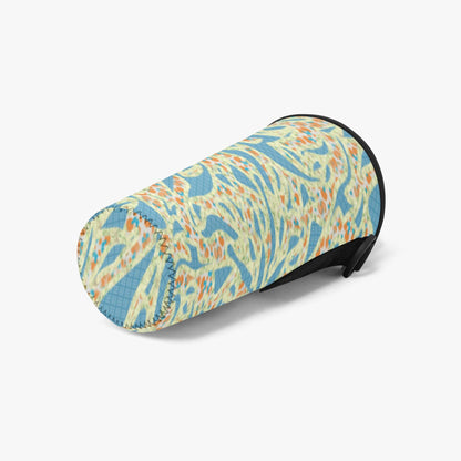 Green & Blue Lava Tumbler Sleeve with Phone Holder