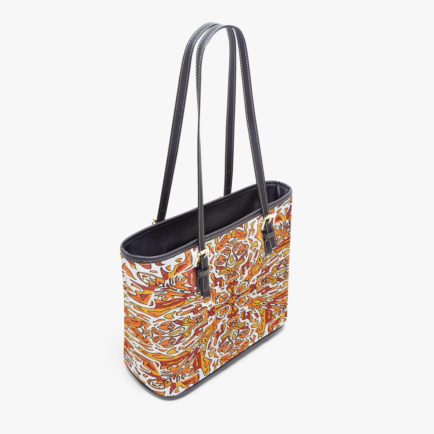Heavenly Cross Medium Leather Tote Bag for Women