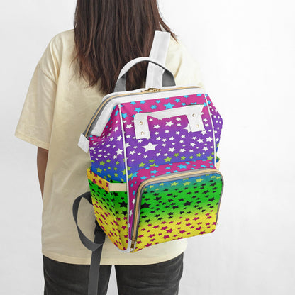 Stars In Rainbow Baby Momaz Diaper Backpack