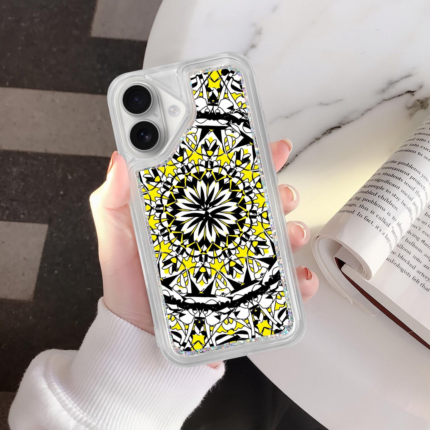 Flower Bloom In Yellow iPhone 16 Series Liquid Clear Cases