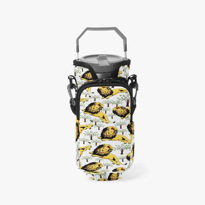 Chill Lion Tumbler Sleeve with Phone Holder