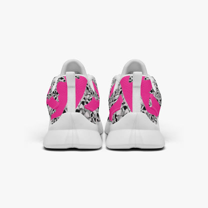 Skulls In Pink Minimalist Running Shoes
