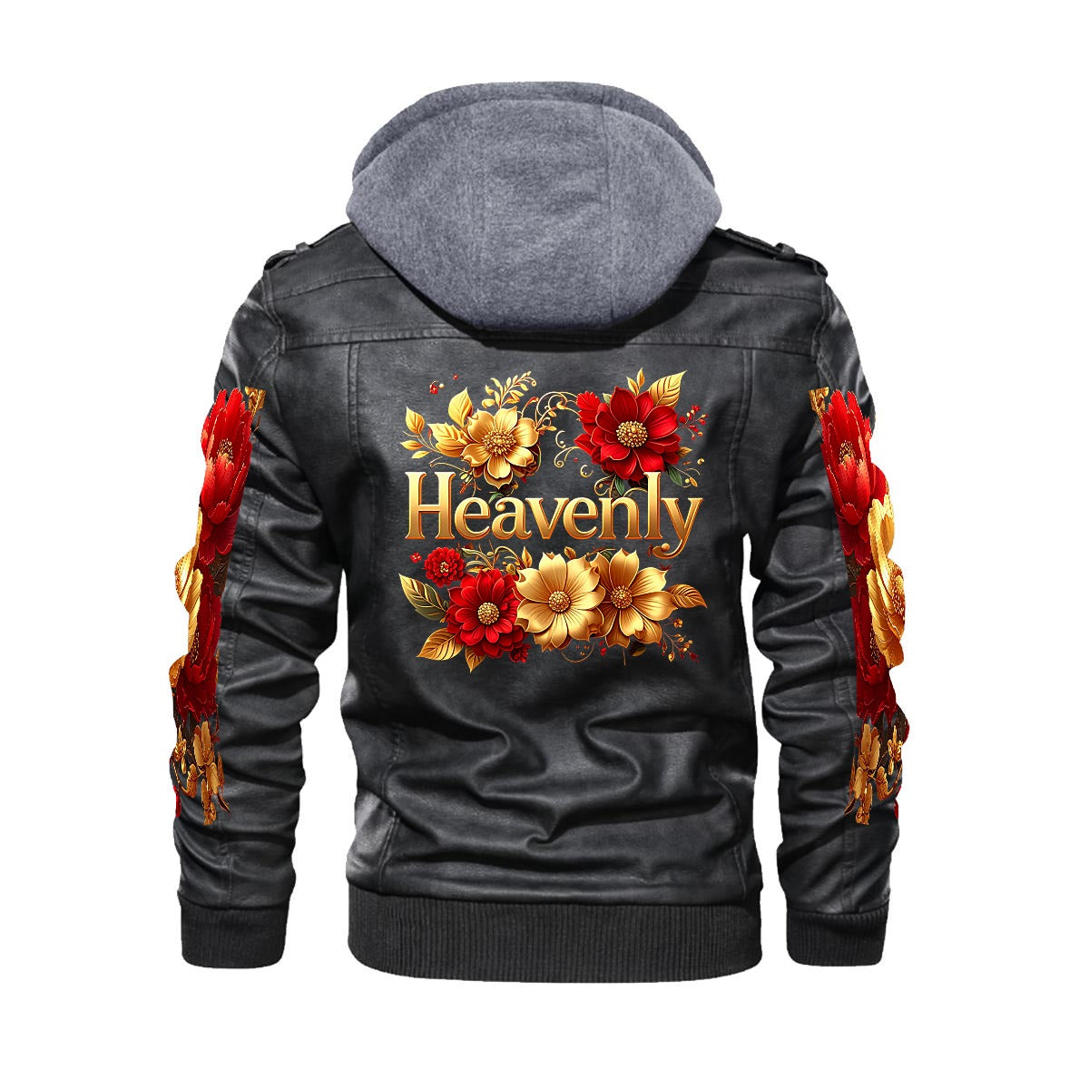 HEAVENLY Zip Leather Jacket |DTF
