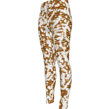 Frosty All-Over Print Women's Ripped Leggings