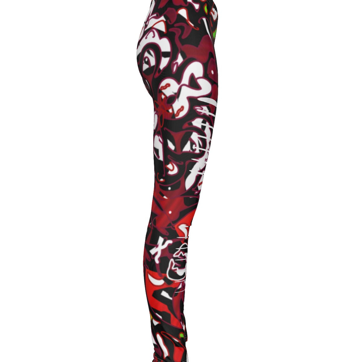 Tribal Bloom All-Over Print Women's Ripped Leggings