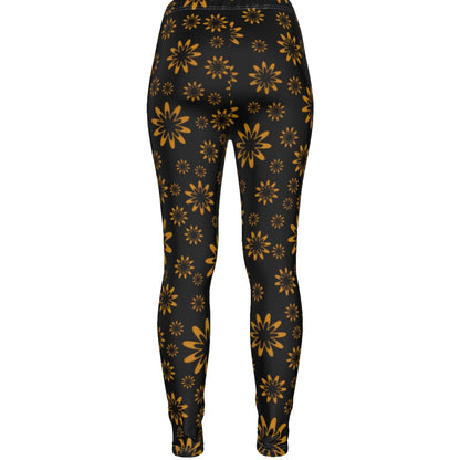 Flower Boomtelyah All-Over Print Women's Ripped Leggings