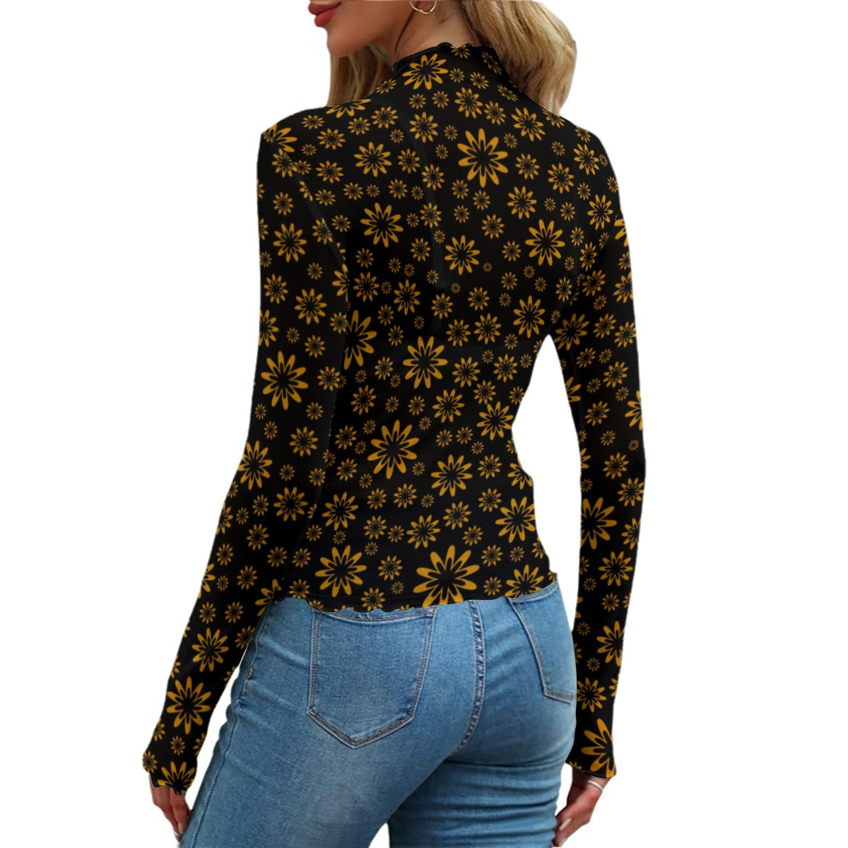 Flower Boomtelyah All-Over Print Women's Mesh T-shirt