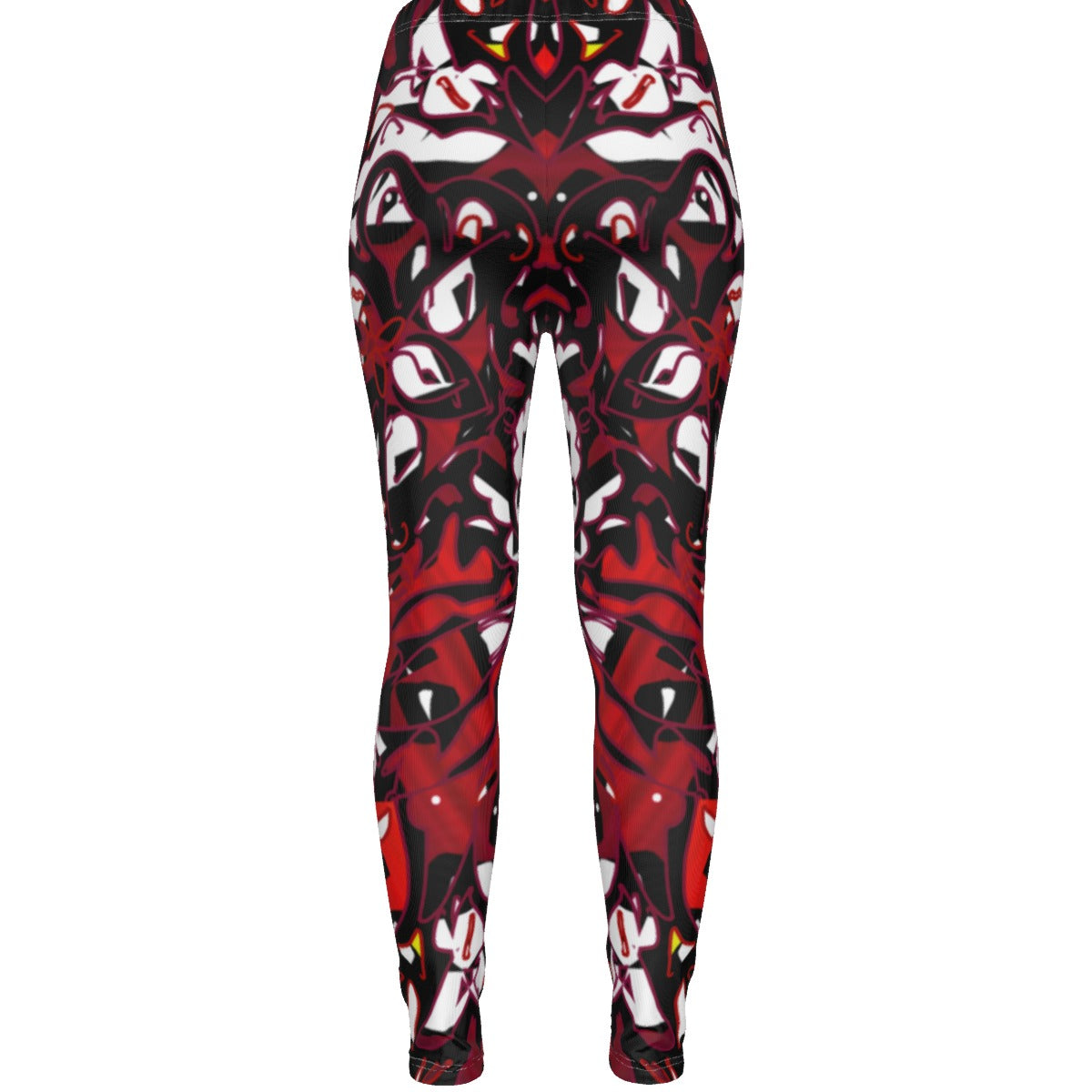 Tribal Bloom All-Over Print Women's Ripped Leggings