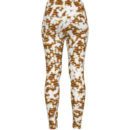 Frosty All-Over Print Women's Ripped Leggings