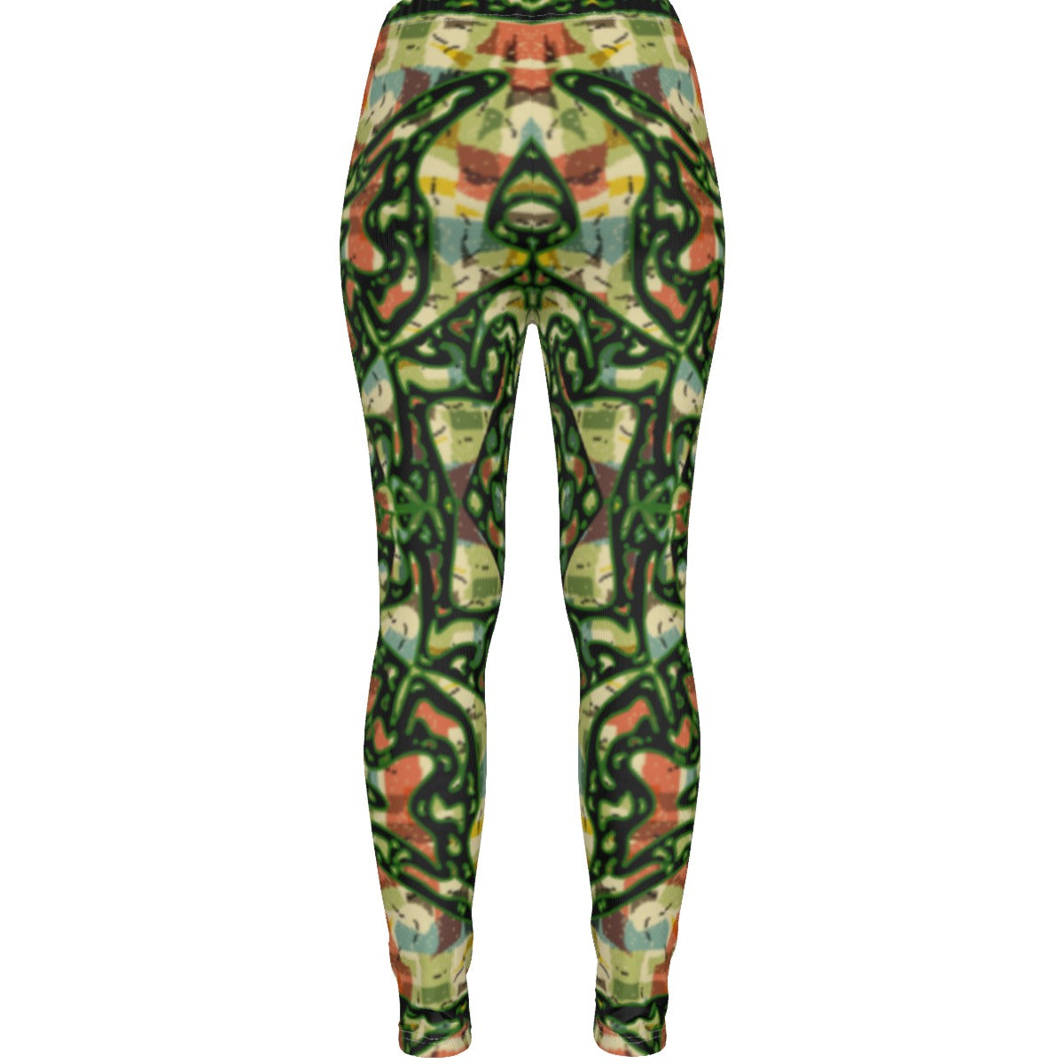Tribal Land All-Over Print Women's Ripped Leggings