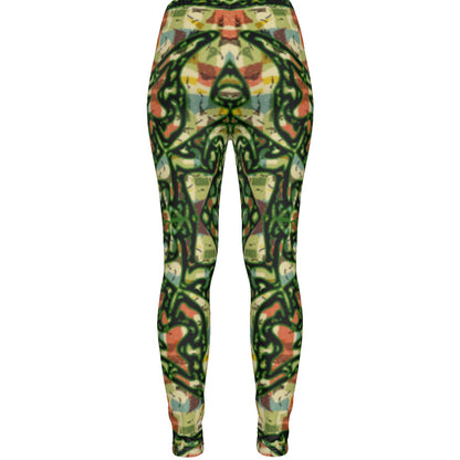 Tribal Land All-Over Print Women's Ripped Leggings