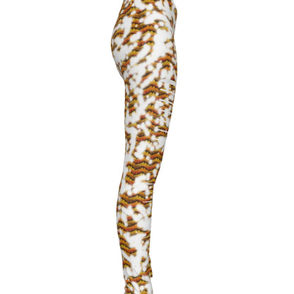 Frosty All-Over Print Women's Ripped Leggings