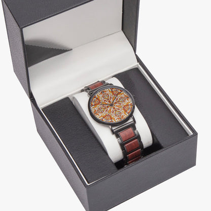 Heavenly Cross wooden Strap Quartz Watch - With Indicators