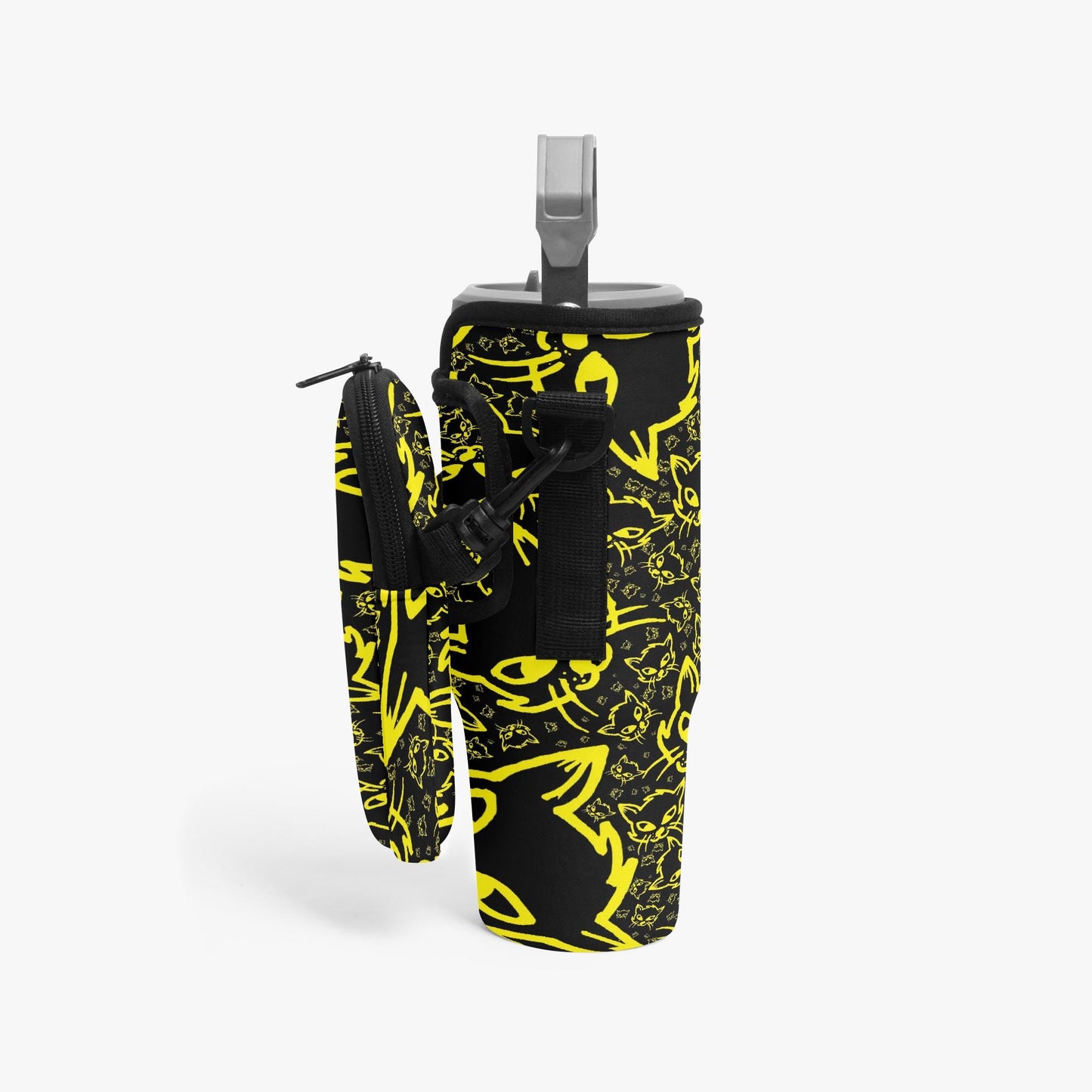 Yellow Mellow Tumbler Sleeve with Phone Holder