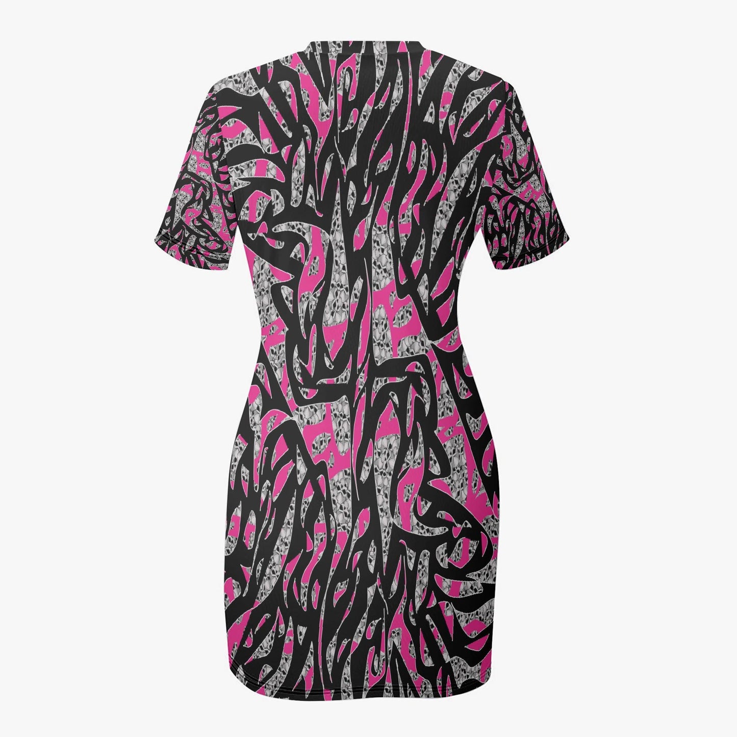 Skullfetti Slim-fit Short-sleeved Dress