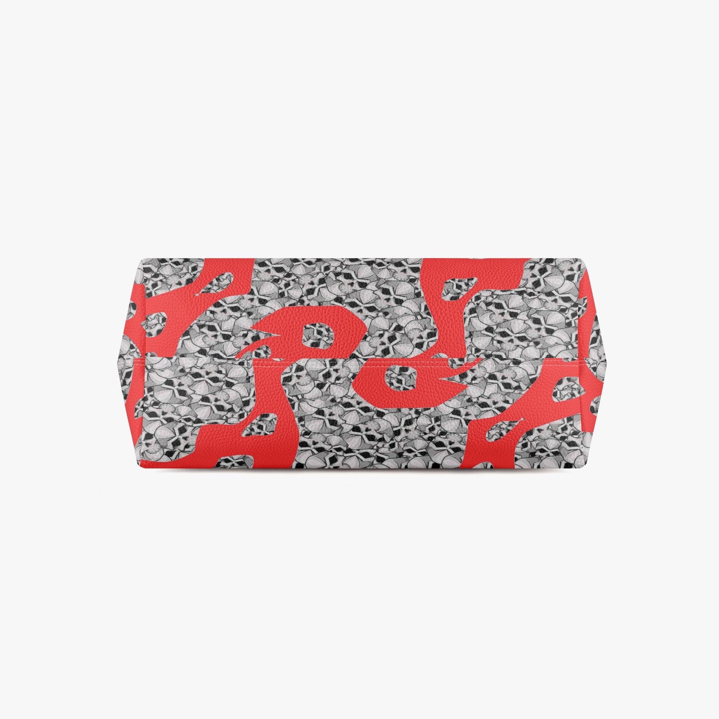 Skulls In Red Shoulder Tote Bag