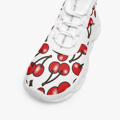 Cherry Blossom High-top Bounce Mesh Knit Sneakers