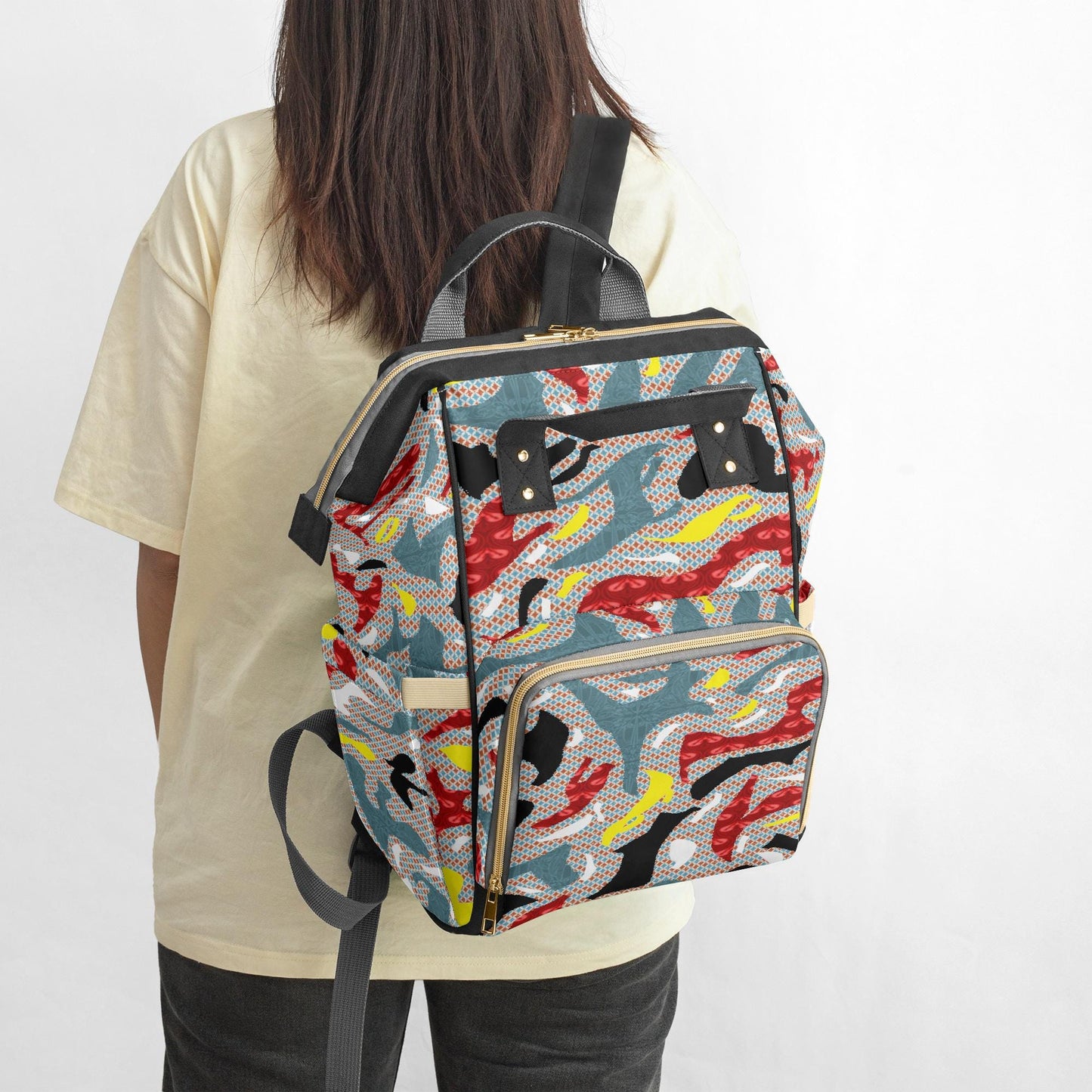 Vibrant Maze Baby Momaz Diaper Backpack