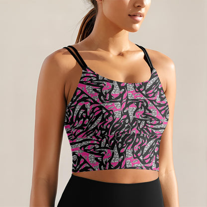 Skullfetti Short Yoga Tops