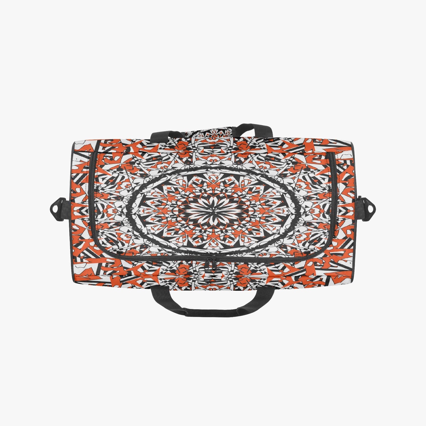 Flower Bloom In Orange Duffel Bag
