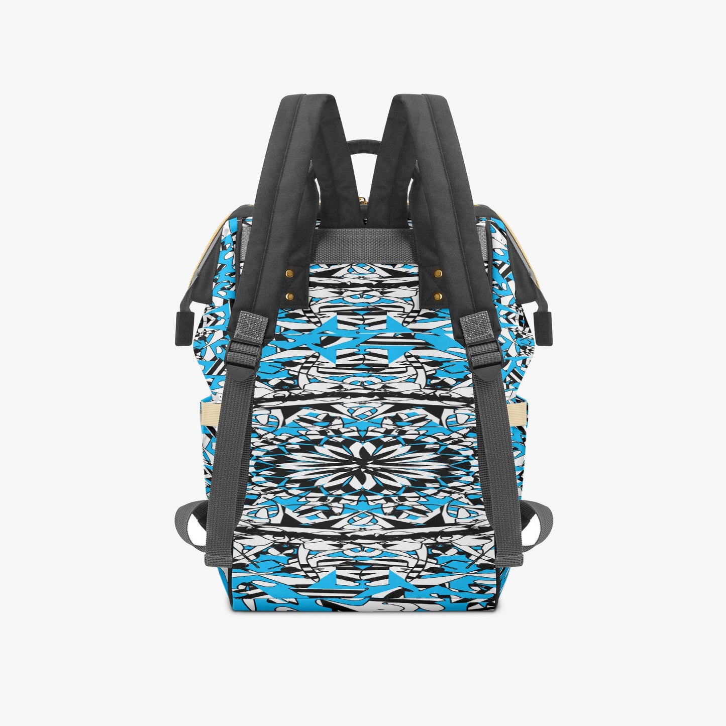 Flower Bloom In Blue Baby Momaz Diaper Backpack