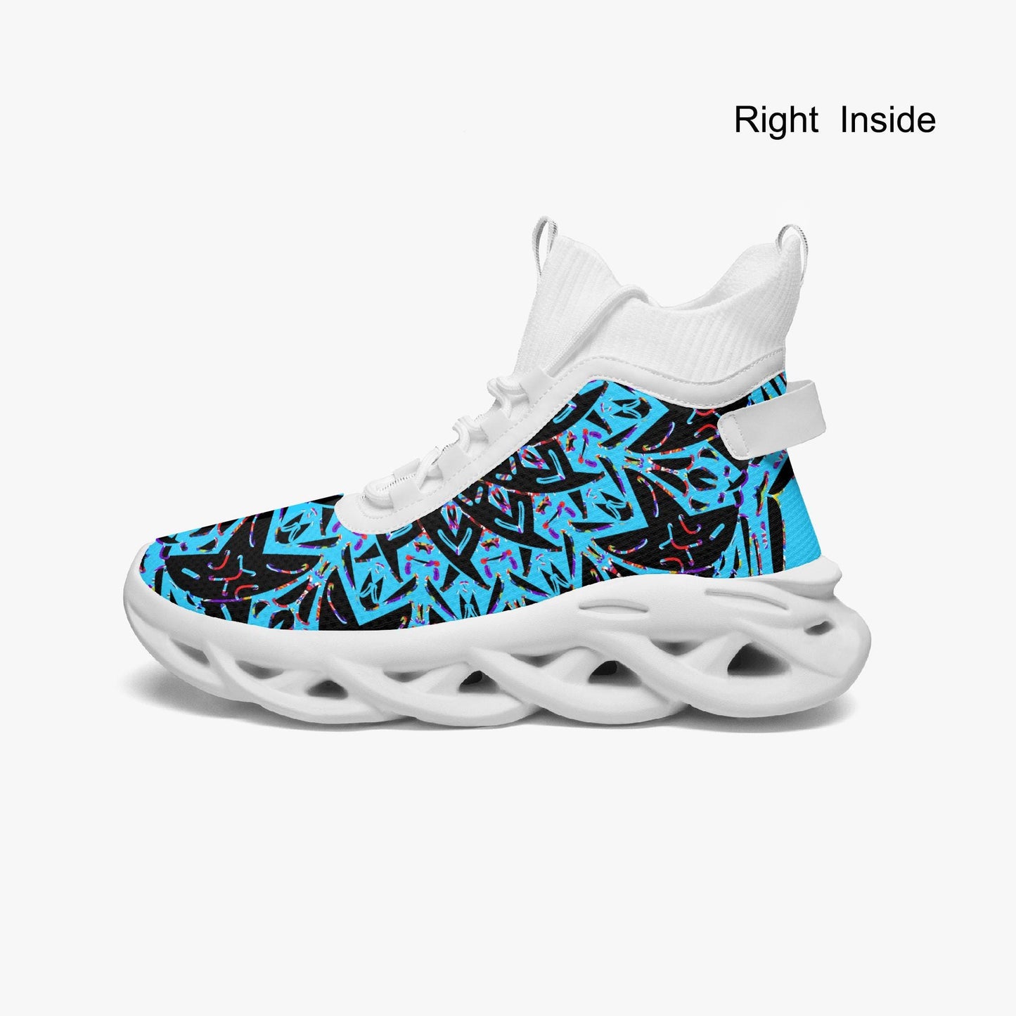 Galactic X High-top Bounce Mesh Knit Sneakers