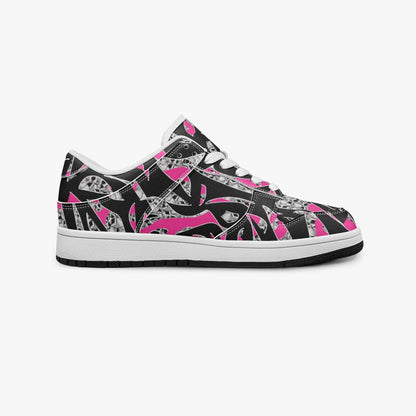 Skullfetti Dunk Stylish Low-Top Leather Sneakers