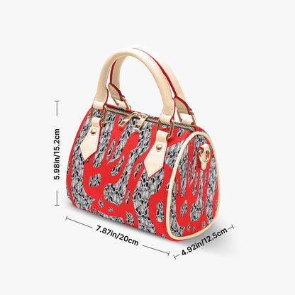 Skulls In Red Chic Crossbody Bags