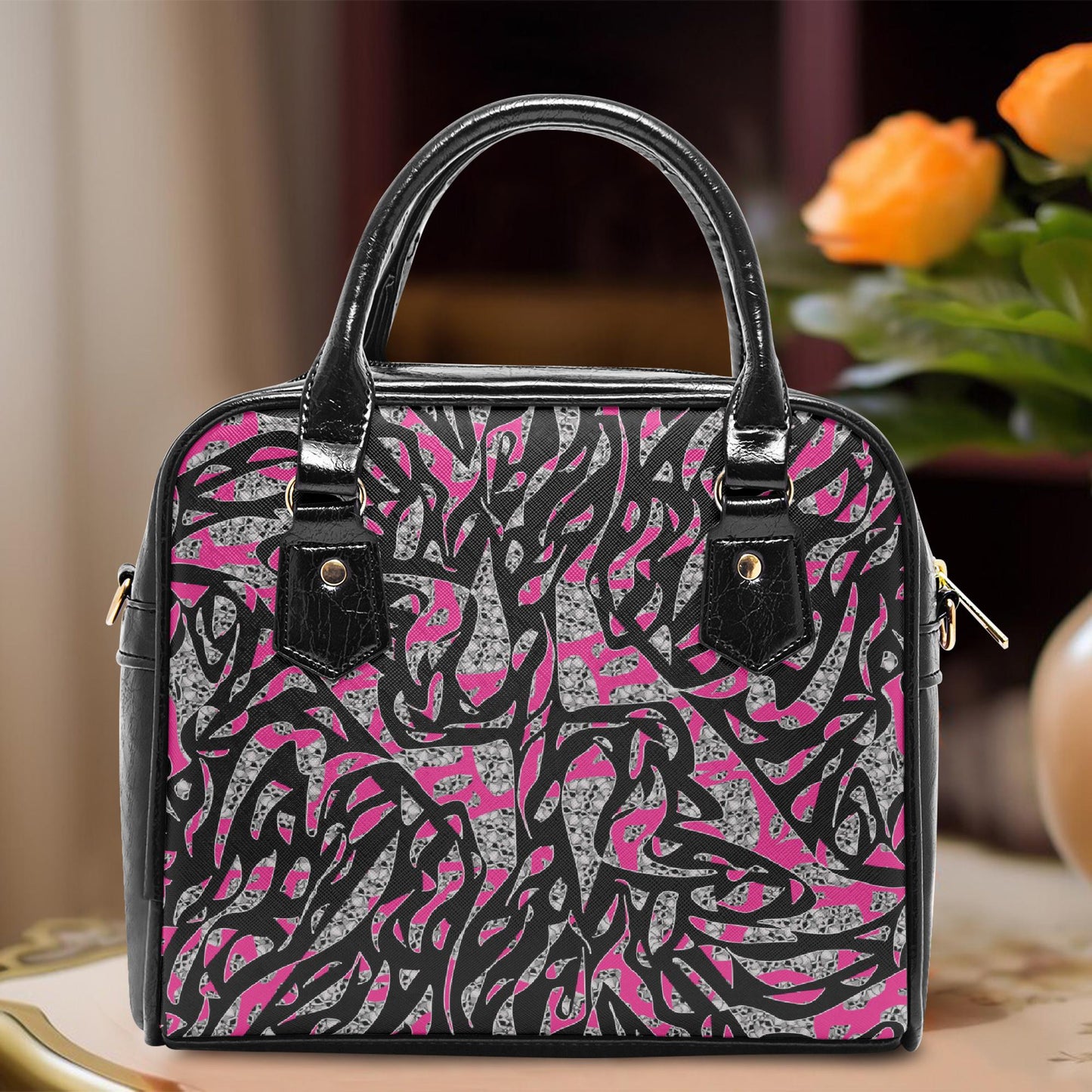 Skullfetti Casual Leather Saddle Bag