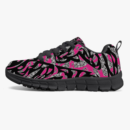 Skullfetti Kids Lightweight Mesh Sneakers - Black