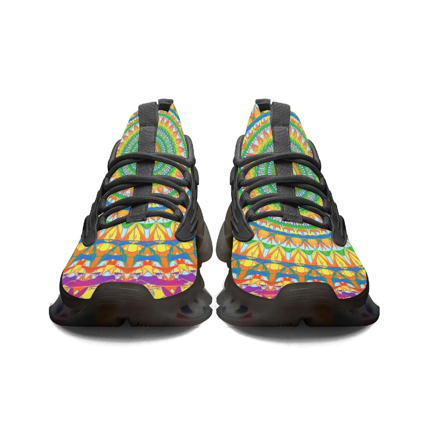 Heavenly Stylish Wings Style Bounce Mesh Knit Sneakers