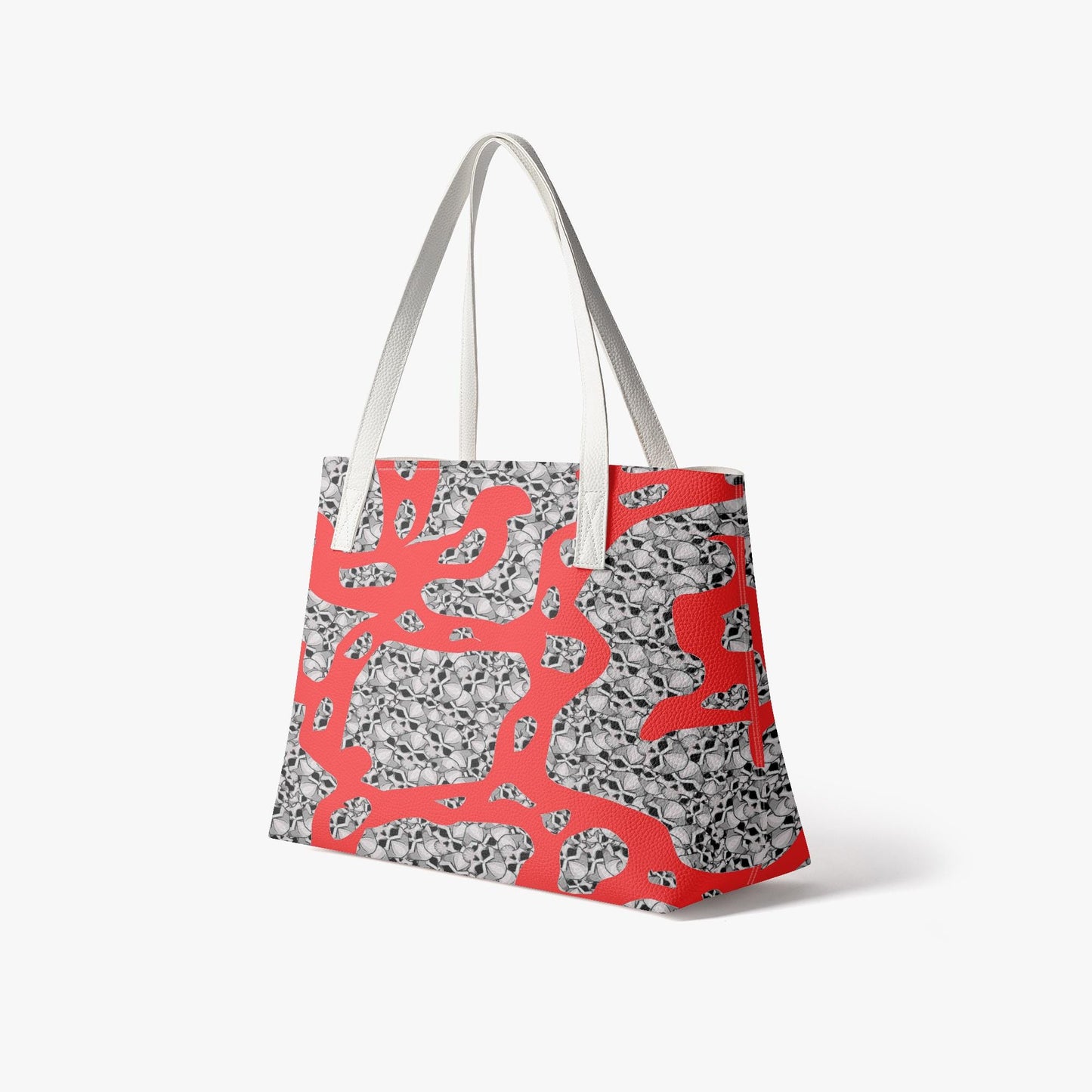 Skulls In Red Shoulder Tote Bag
