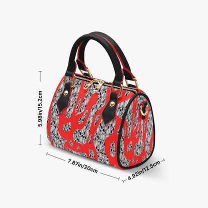 Skulls In Red Chic Crossbody Bags