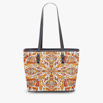 Heavenly Cross Medium Leather Tote Bag for Women