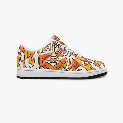 Heavenly Cross Stylish Low-Top Leather Sneakers
