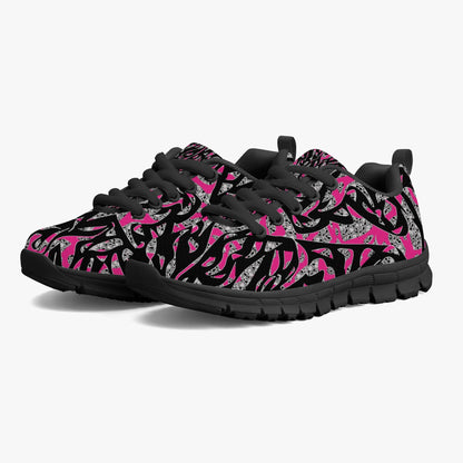 Skullfetti Kids Lightweight Mesh Sneakers - Black