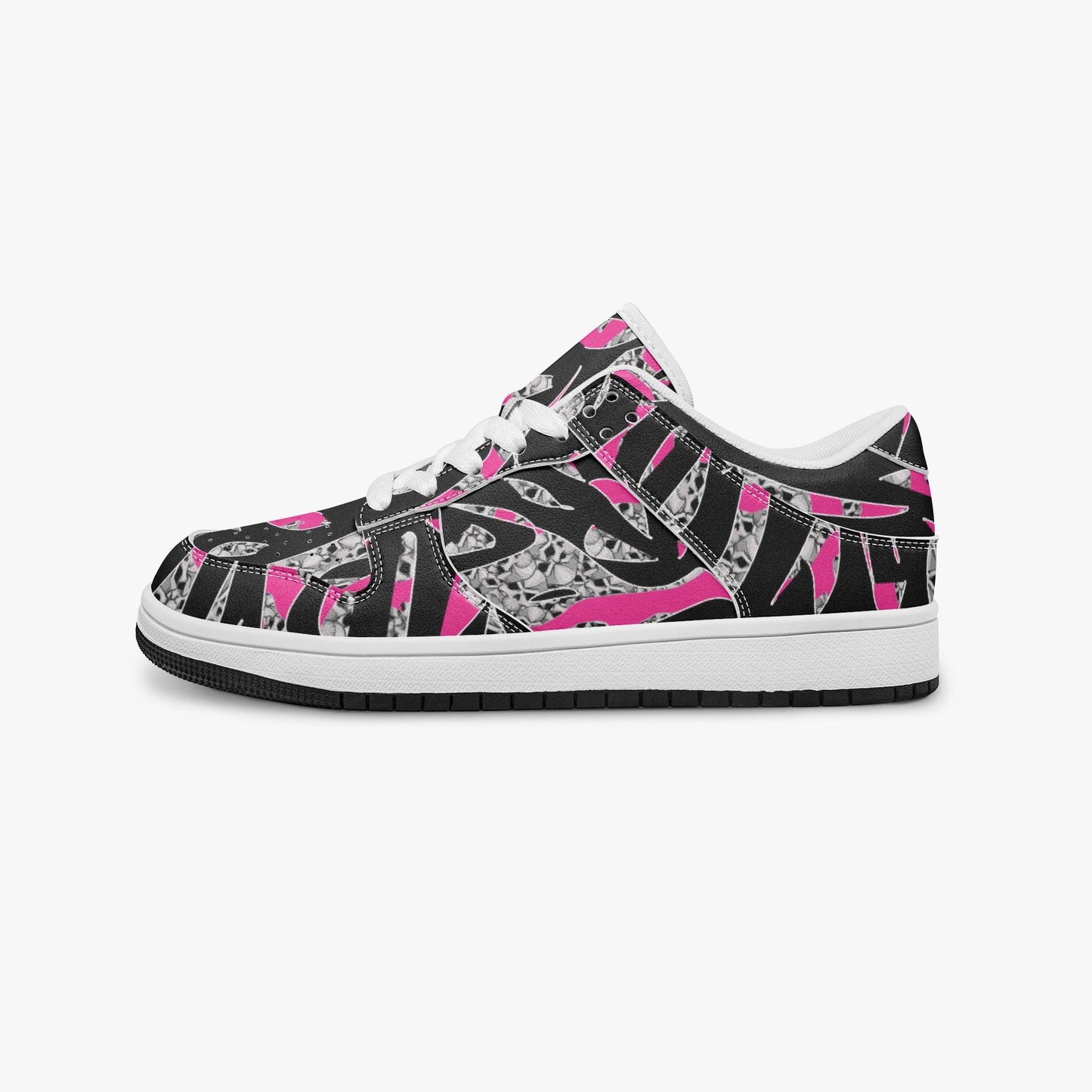 Skullfetti Dunk Stylish Low-Top Leather Sneakers