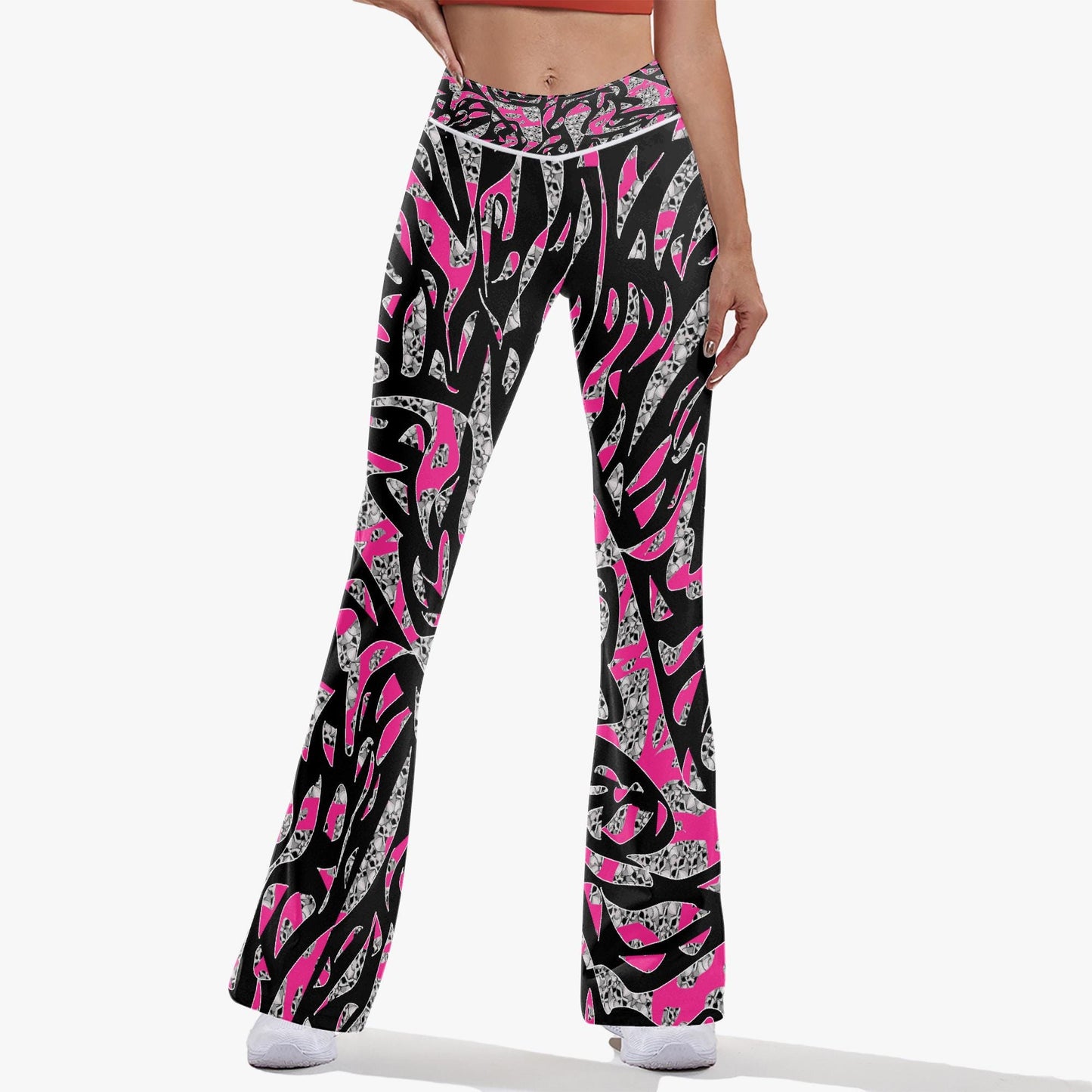 Skullfetti High-rise Bell-bottoms Yoga Pants