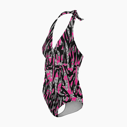 Skullfetti Women's One-Piece Swimsuit