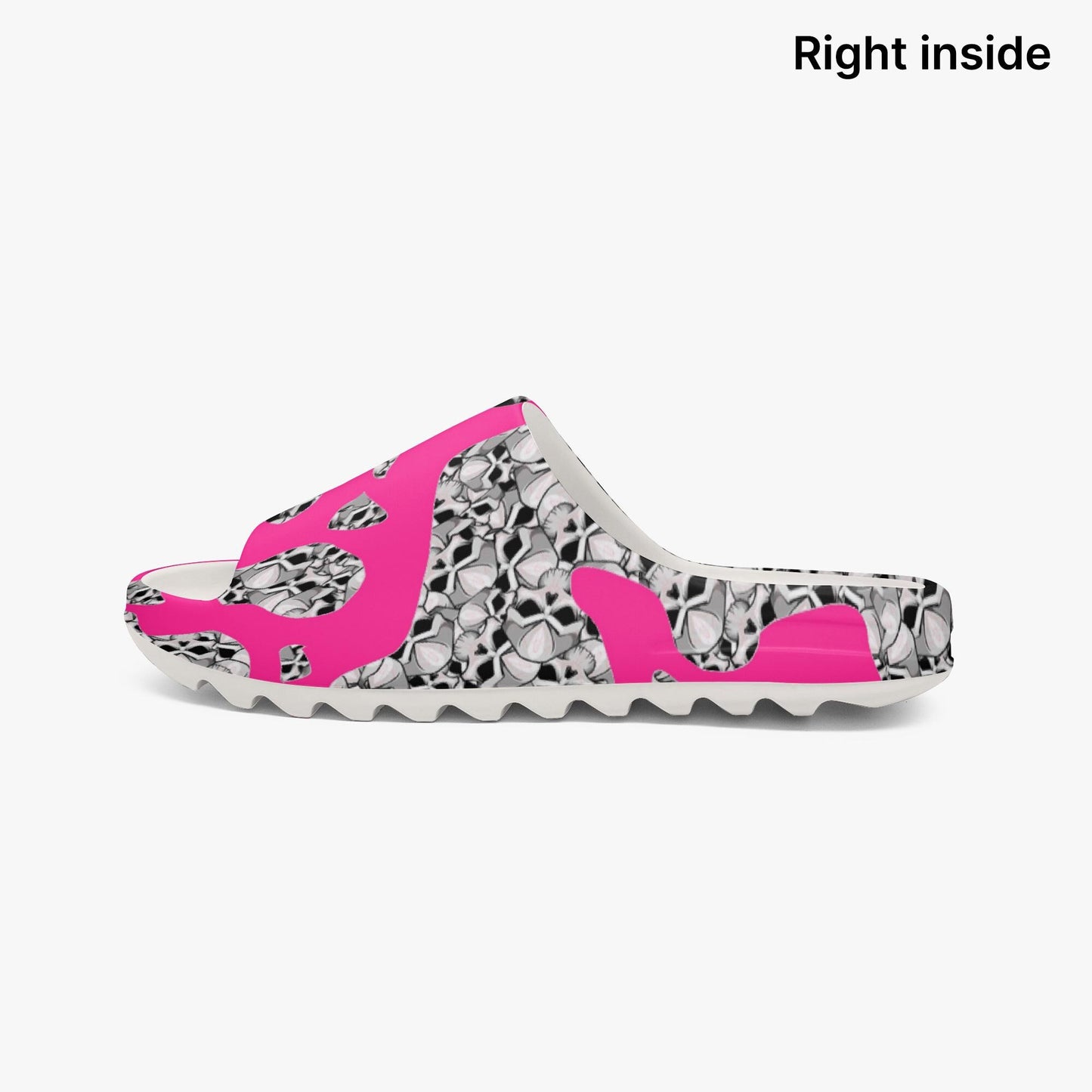 Skulls In Pink AOP Slides