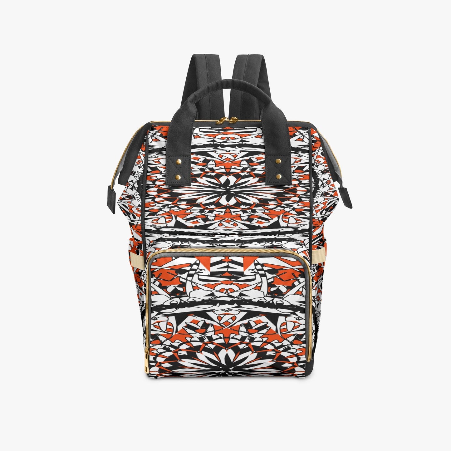 Flower Bloom In Orange Baby Momaz Diaper Backpack