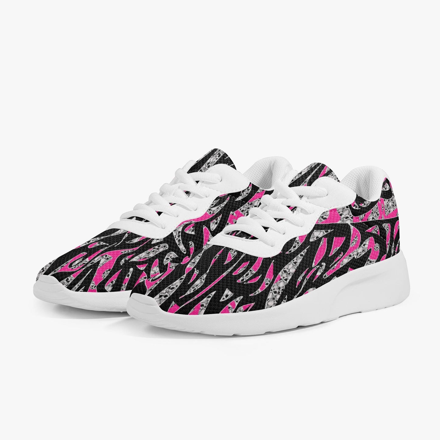 Skullfetti Lifestyle Mesh Running Shoes - White