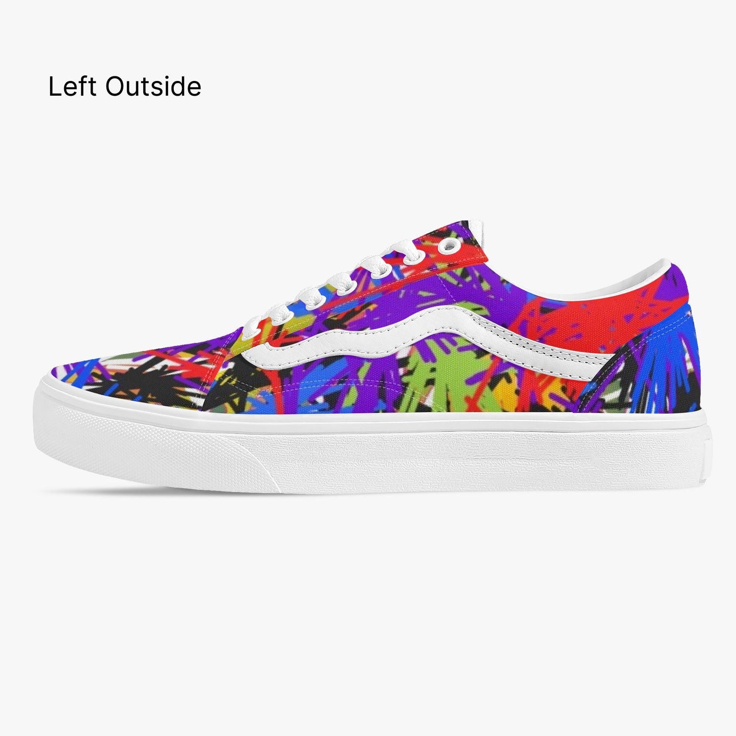 Splash Out Trendy Low-Top Canvas Sneakers