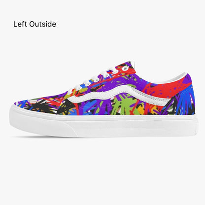 Splash Out Trendy Low-Top Canvas Sneakers