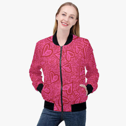 Hearts Of Love Women's Bomber Jacket