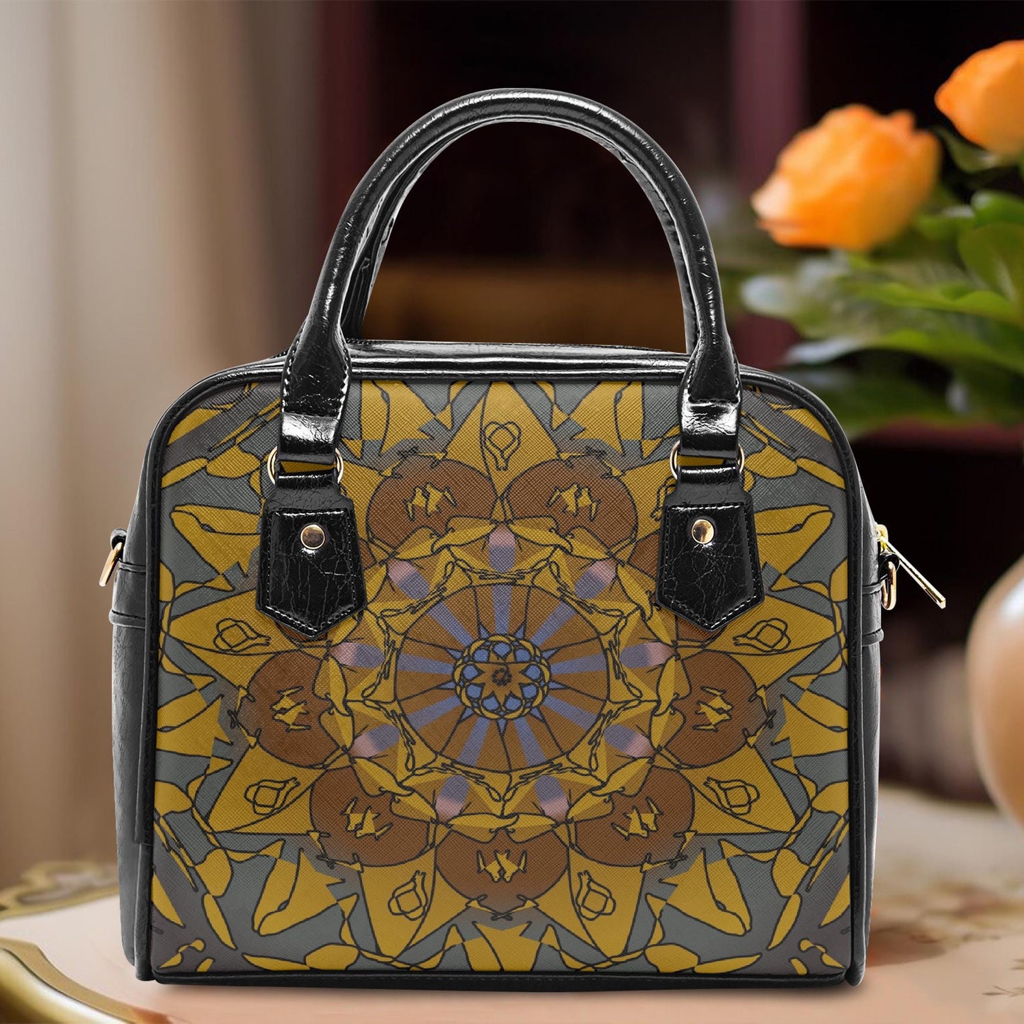 Heavenly Time Casual Leather Saddle Bag