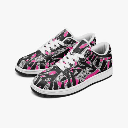 Skullfetti Dunk Stylish Low-Top Leather Sneakers