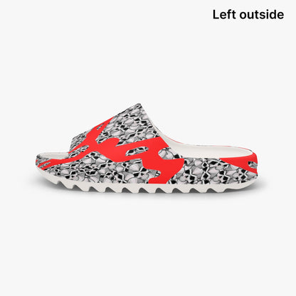 Skulls In Red AOP Slides