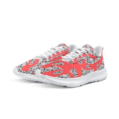 Skulls In Red Waving Running Shoes